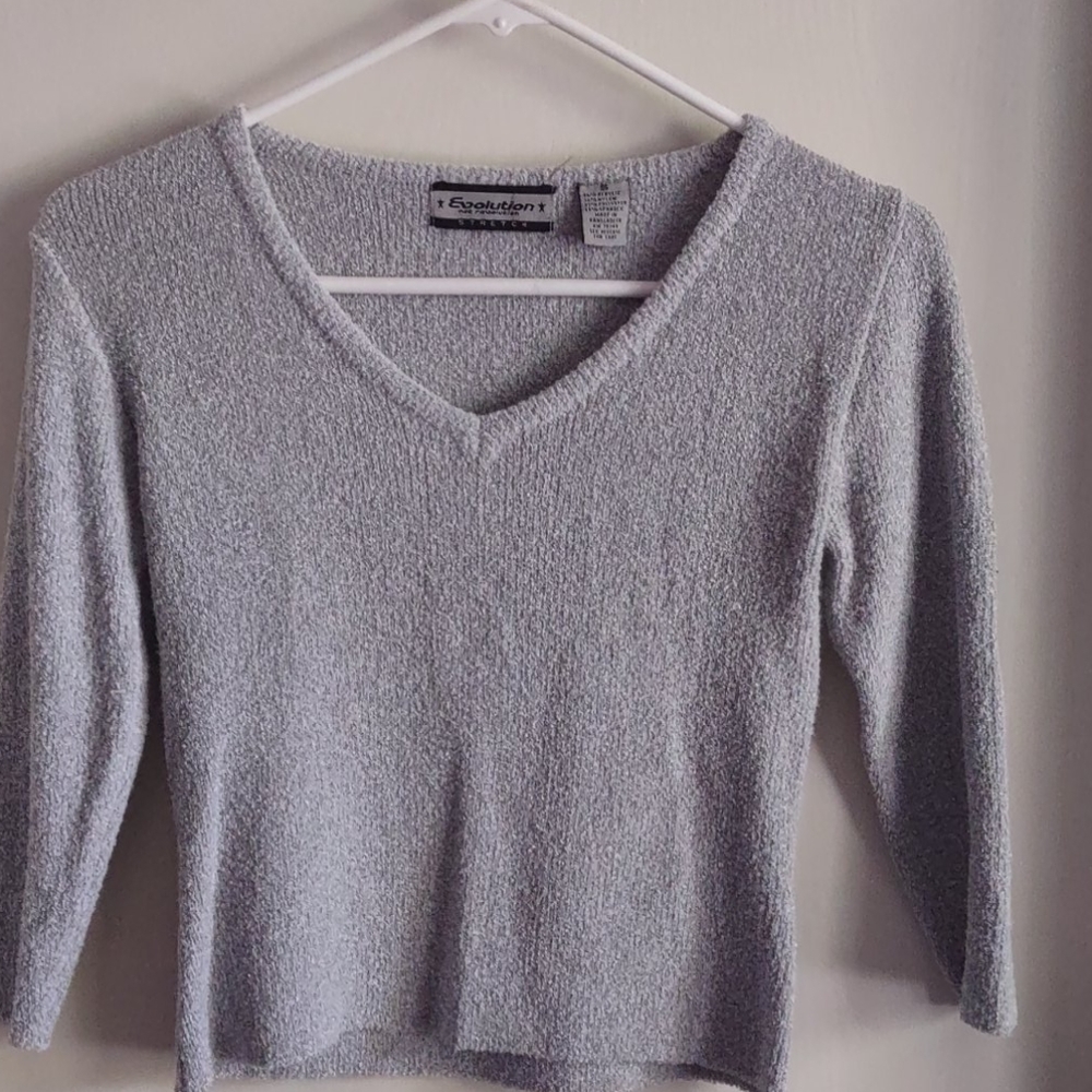 Silver Evolution Knit Top